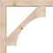Ekena Millwork Westlake Block Smooth Bracket w/ Offset Brace, Douglas Fir, 7 1/2"W x 48"D x 48"H BKT0806X48X48WTL05SDF - alternate 2